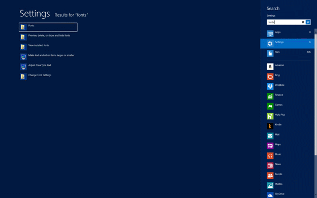 Win8fonts